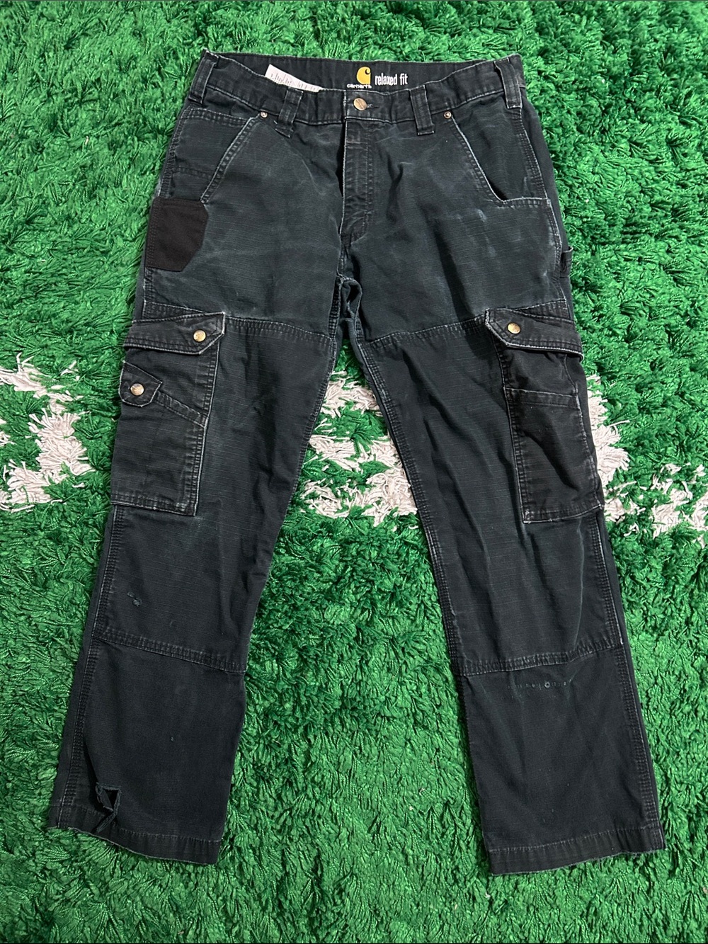 Carhartt Men’s Black Cargo Utility Work Pants